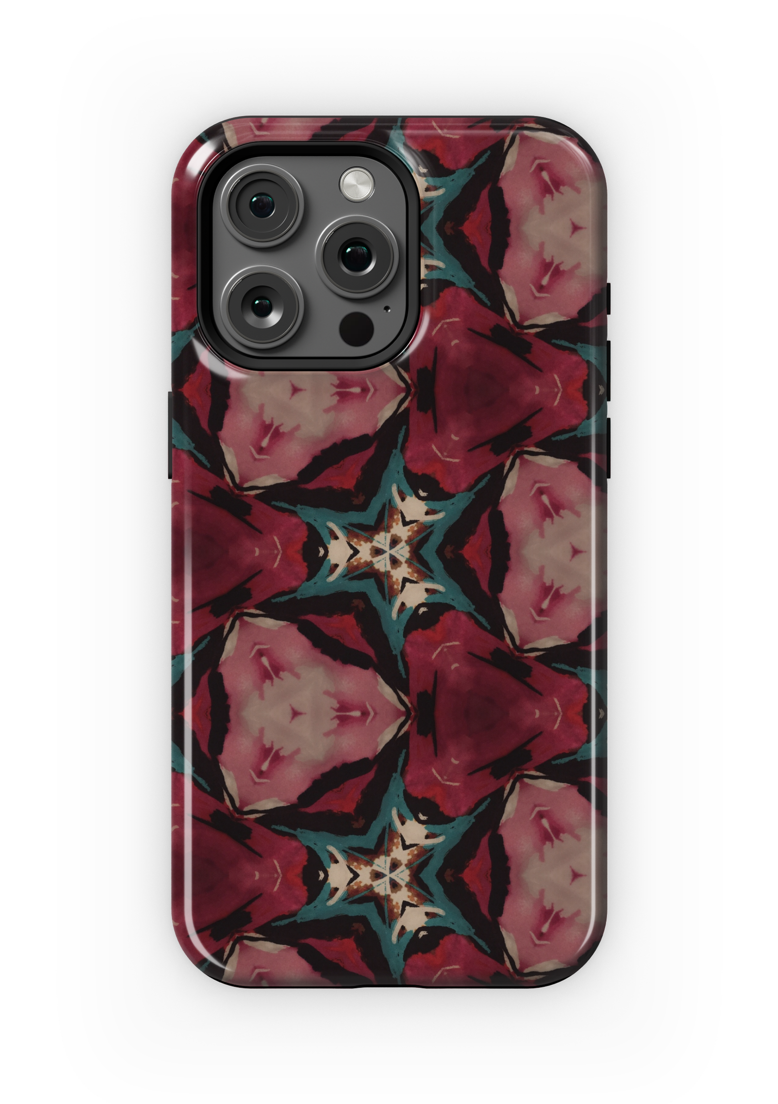 Crimson Kaleido Case | iPhone 15