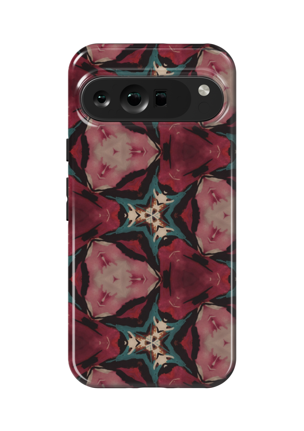 Crimson Kaleido Case | Pixel 9