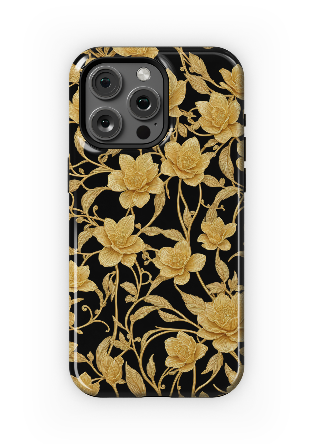Golden Petals Case | iPhone 15