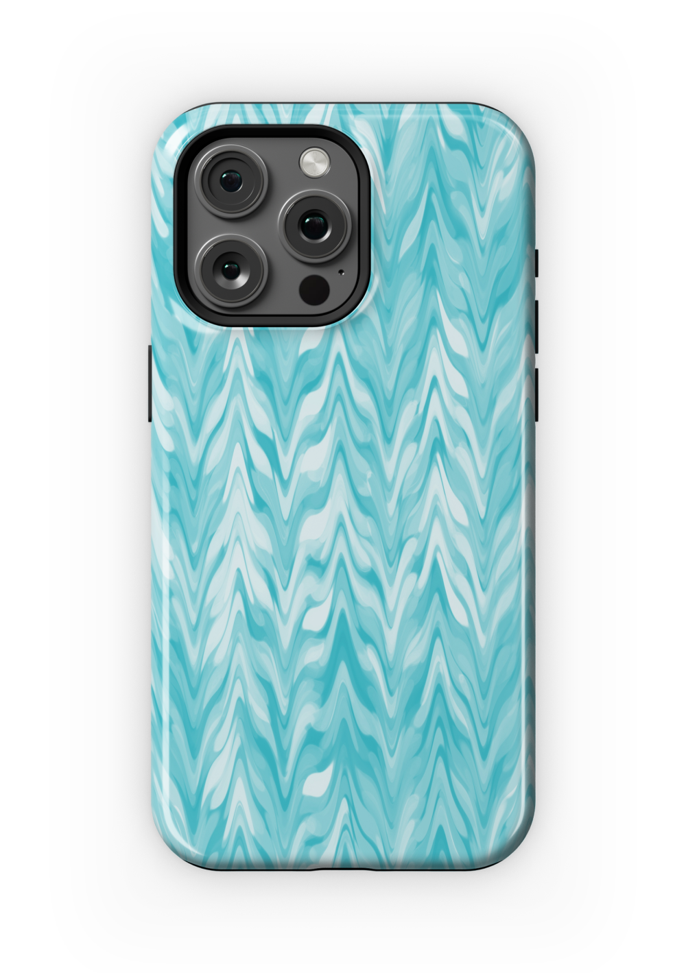 Turquoise Ripple Case | iPhone 15